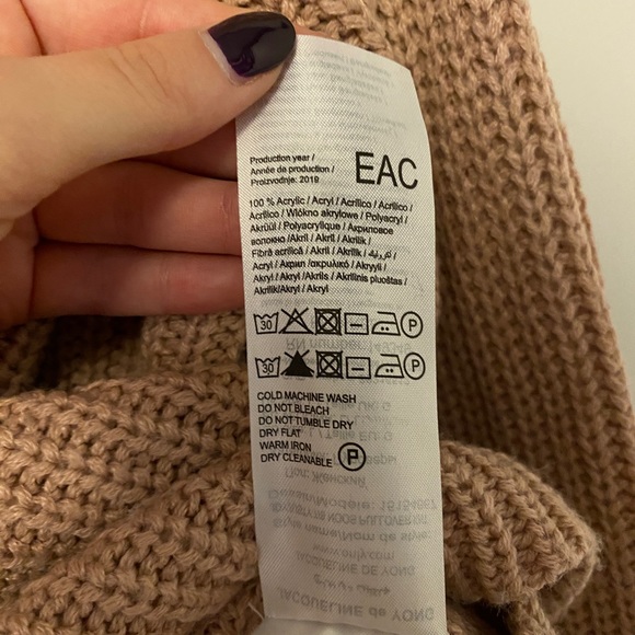 JACQUELINE de YONG Pale Pink Knit Sweater - Picture 5 of 5